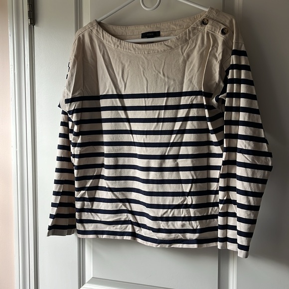 3 J Crew striped shirts! Size medium. Cotton knit. - Picture 2 of 7